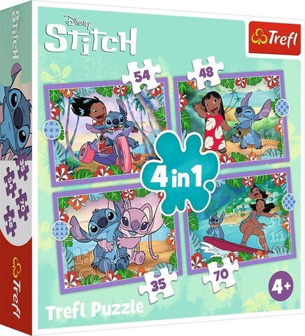 Puzzle Puzzle 4in1 Lilo&Stitch's crazy day