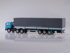 MAZ-6422 with three-axle semitrailer MAZ-9758 blue-gray 1:43 AutoHistory