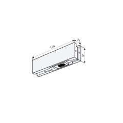 Фитинг нижний FS-F10 SSS (AISI 304) для стеклянных дверей толщиной 10, 12 мм Notedo