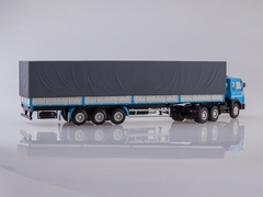 MAZ-6422 with three-axle semitrailer MAZ-9758 blue-gray 1:43 AutoHistory