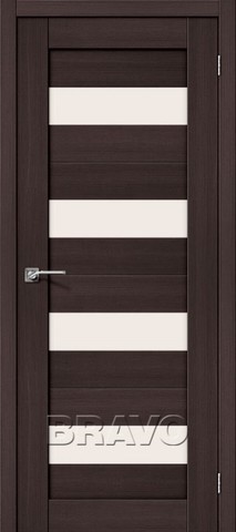 Межкомнатная дверь Браво-23 Wenge Melinga cтекло Magic Fog, ТМ Браво