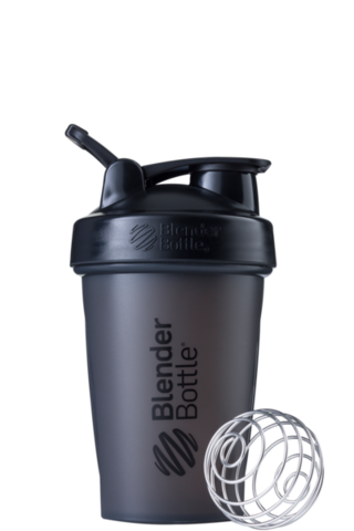 Картинка шейкер Blender Bottle classic full color 591 черный - 1