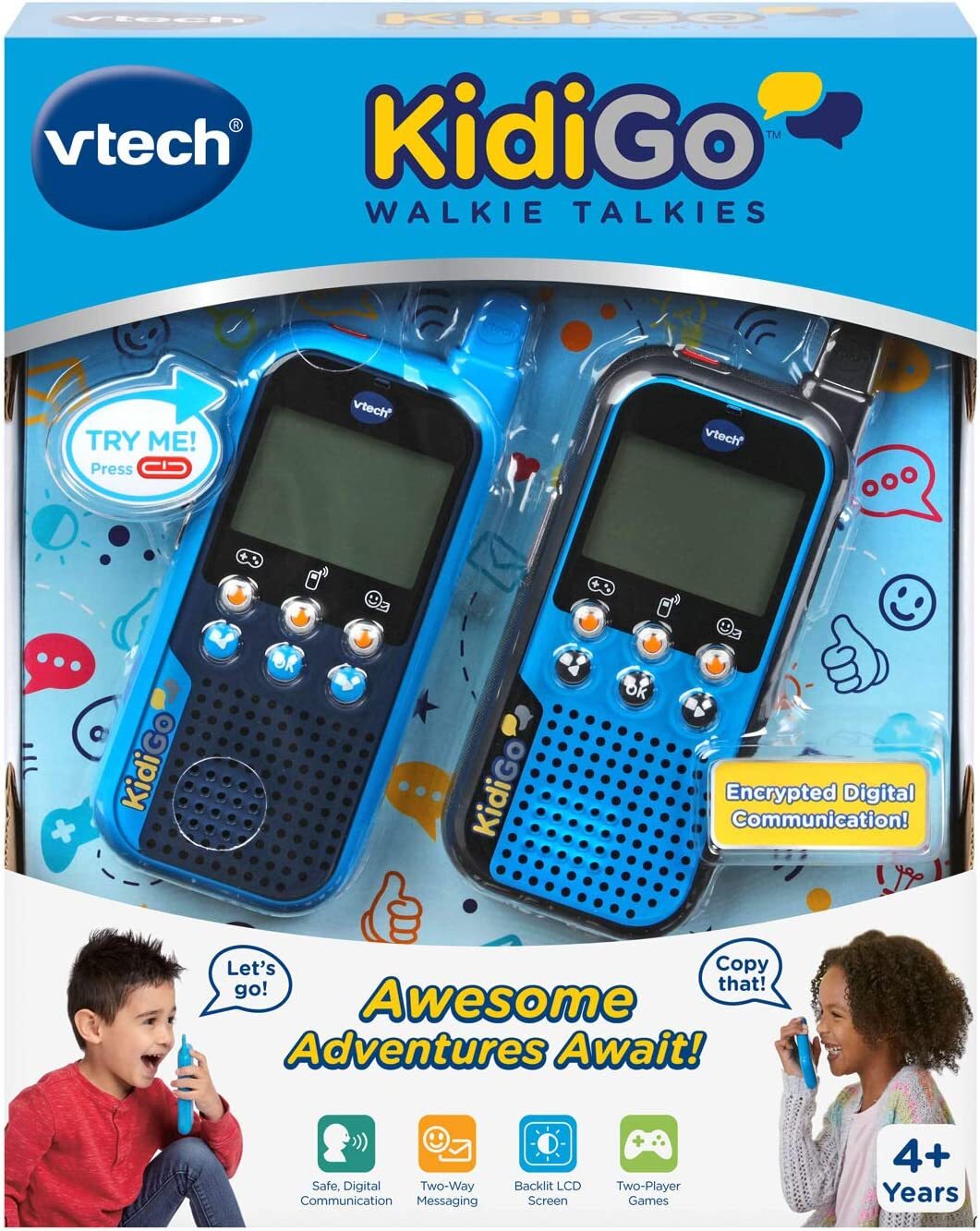 Рация детская: купить комплект из двух раций VTech KidiGo Walkie Talkies в  интернет магазине Toyszone.ru