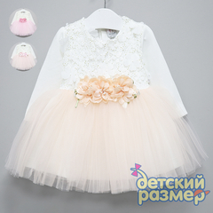 Платье (брошь, сетка)