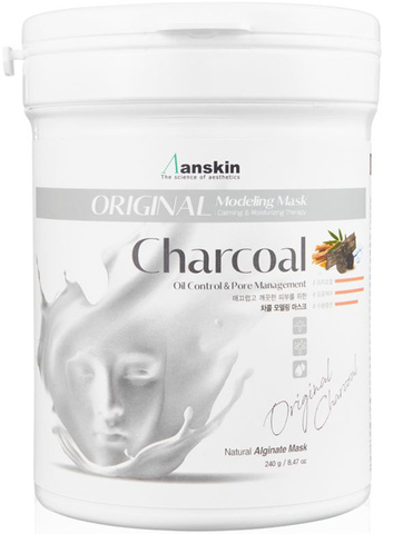 Anskin Charcoal Modeling Mask Маска альгинатная для жирной кожи с расширенными порами