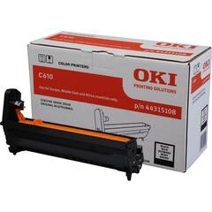 OKI C610 drum black - черный фотобарабан. Ресурс 20 000 копий.