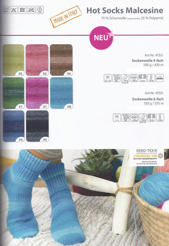 Gruendl Hot Socks Malcesine носочная пряжа купить - www.knit-socks.ru