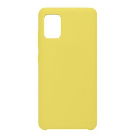 Силиконовый чехол Silicone Cover для Samsung Galaxy A41 (Желтый)