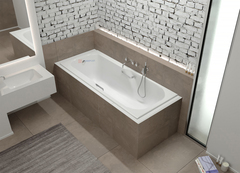 ВАННА ЧУГУННАЯ ЭВРИКА 170х75 С РУЧКАМИ