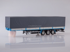 MAZ-6422 with three-axle semitrailer MAZ-9758 blue-gray 1:43 AutoHistory