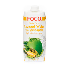 FOCO кокосовая вода с соком ананаса 330 мл