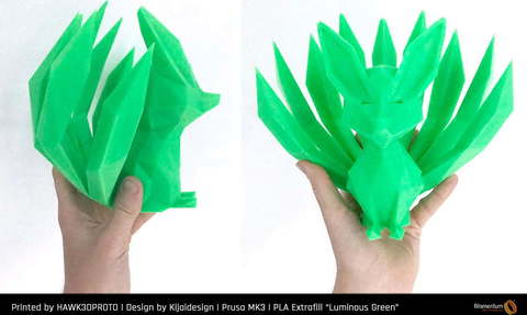 Пластик для 3D-принтера Fillamentum PLA Extrafill Luminous Green