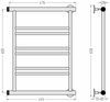 Сунержа 00601-6050 ПС СТИЛЬЕ "Минор 0601" 600х500 (2+2+2) П (Без покрытия)