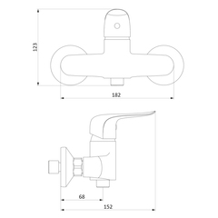 322000000 Palace Evo 2, смеситель для душа