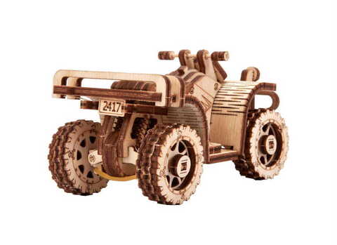 Квадроцикл ATV от Wood Trick - Деревянный конструктор, сборная модель, 3D пазл
