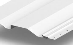 Сайдинг металлический Корабельная доска NORMAN  0,5мм RALL 9003-Сигнальный белый