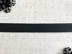 Лента ременная стропа, 5 гр/м, ш. 1 см, чёрный