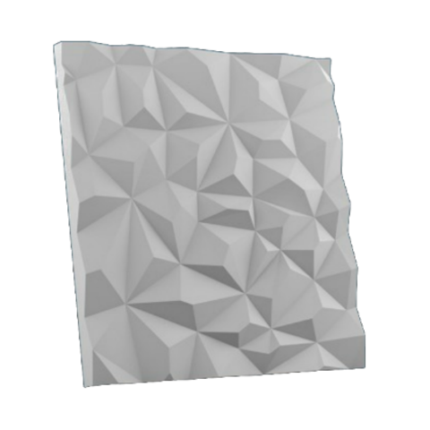 Гипсовая 3Д панель Кристалл