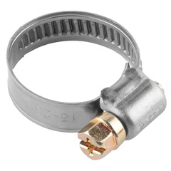 ЗУБР НХ-9Н, 16 - 25 мм, накатная лента 9 мм, 200 шт, нержавеющий хомут, Профессионал (37820-16-25-200)