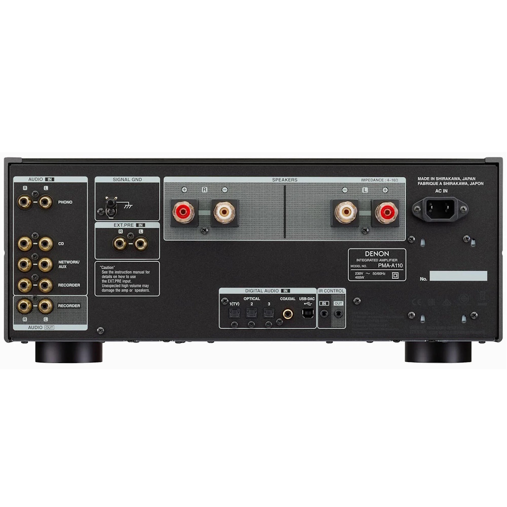 Интегральный усилитель DENON PMA-A110 Black разъемы