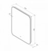 Зеркало с подсветкой "Siena 600x700" AM-Sie-600-700-DS-F