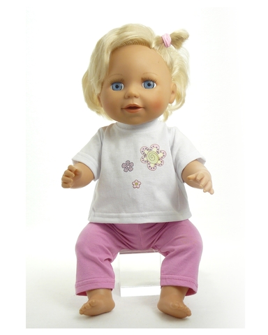 Комплект трикотажный - На кукле. Одежда для кукол, пупсов и мягких игрушек.