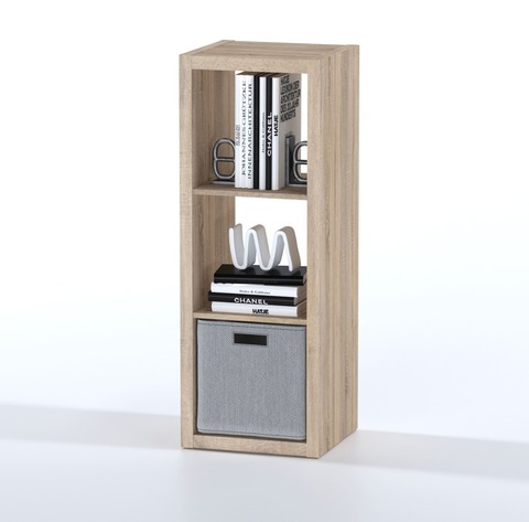 Стеллаж Фора 3, 41*38*112 см, дуб беленый