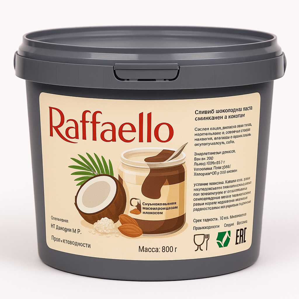 Паста шоколадная Рафаэлло (аналог)  800 гр