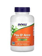 NOW Foods кора муравьиного дерева, 500 мг, 250 растительных капсул