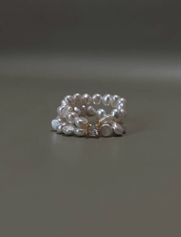 Кольцо Розалия Лулит с кристаллом, позолота