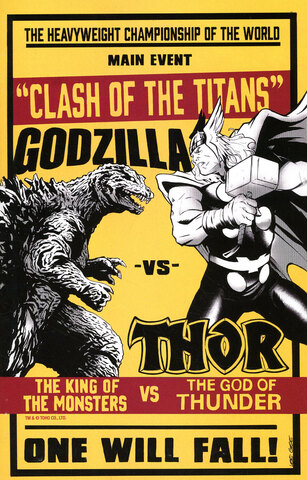 Godzilla vs Thor #1 (Cover B)