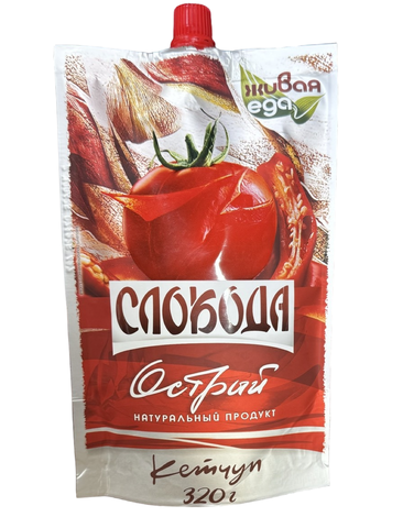 Кетчуп Слобода д/п 320г Острый, шт