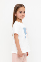 фуфайка  для девочки  КР 302726-1/сахар к557