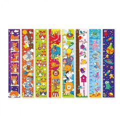 
          Ростомер, 165 см, Квадра ( 8 шт), картон, ассорти (котенок, мишка, совушки, цирк. звери, африканские живот,, птички, морские живот, космич,монстрики)