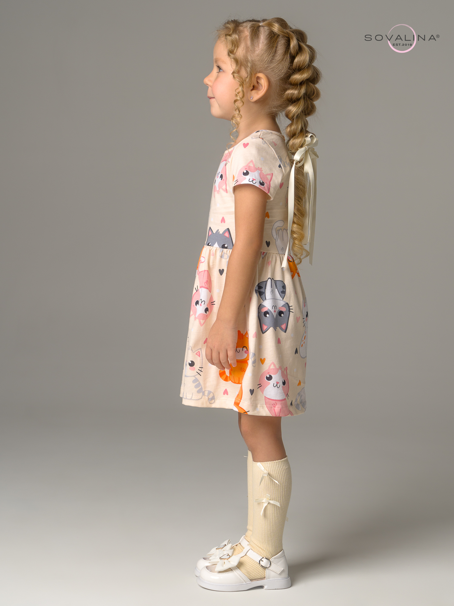 Платье Лето солнечные котики