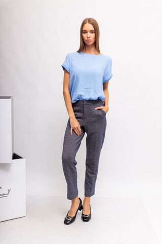 Oui Блуза комбинированная с короткими рукавами