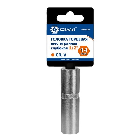 Головка торцевая глубокая КОБАЛЬТ 1/2