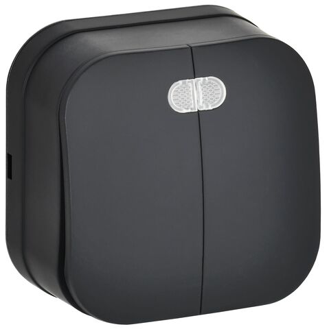 GLORY Выключ. 2-кл. с инд. о/у 10А ВС20-2-1-ХЧм черн. м. IEK