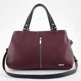 Сумка Саломея 198 наппа бордо + черный