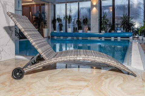 Шезлонг ROYAL FAMILY AGATA серый без матраса