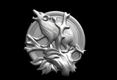Силиконовый молд Крыса (медальон)