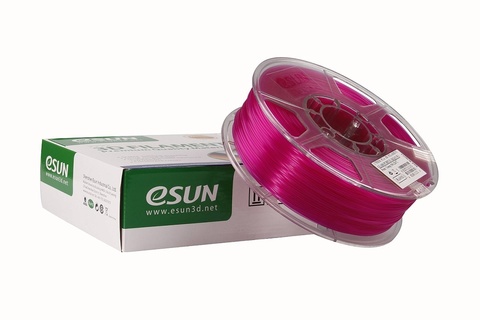 Катушка PLA-пластика ESUN 1.75 мм 1кг., прозрачно-пурпурная