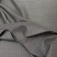 Ткань костюмно-плательная серая в  полоску 3237