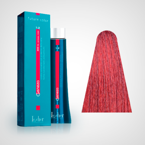 Крем-краска для волос с протеинами шелка T10 микстон красный GENEZA Le Cher Professional 100 мл