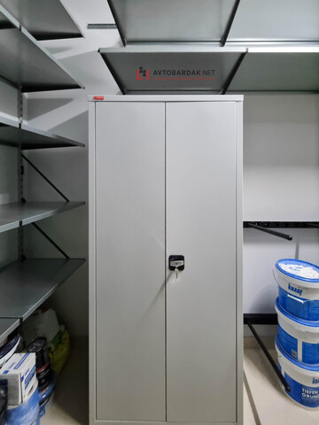 Металлический шкаф для хранения верхней одежды (длина 850 мм, глубина 500 мм, высота 1860 мм)