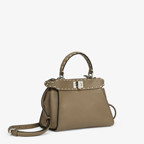 Сумка Fendi Peekaboo Iconic Mini темно-серый