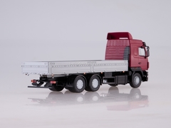 MAZ-6312 flatbed with awning restyling burgundy-gray 1:43 AutoHistory