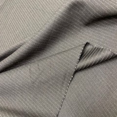 Ткань костюмно-плательная серая в  полоску 3237