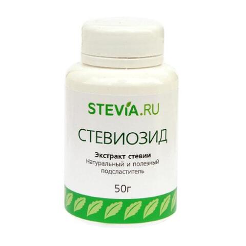 Стевиозид экстракт стевии (коэф сладости 125), 50г