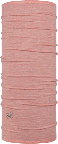 Тонкий шерстяной шарф-труба Buff Wool lightweight Multistripes Light Rosewood фото 1